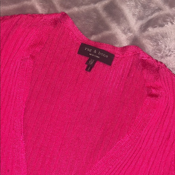 Rag & Bone Hot Pink Pullover - Picture 3 of 4